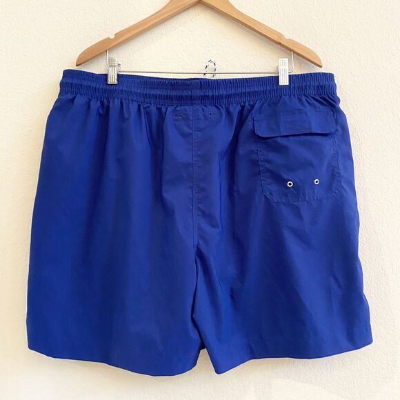 Brooks Brothers Mens Swim Trunks Royal Blue Size: XXL Slash Back Pockets - Picture 10 of 10